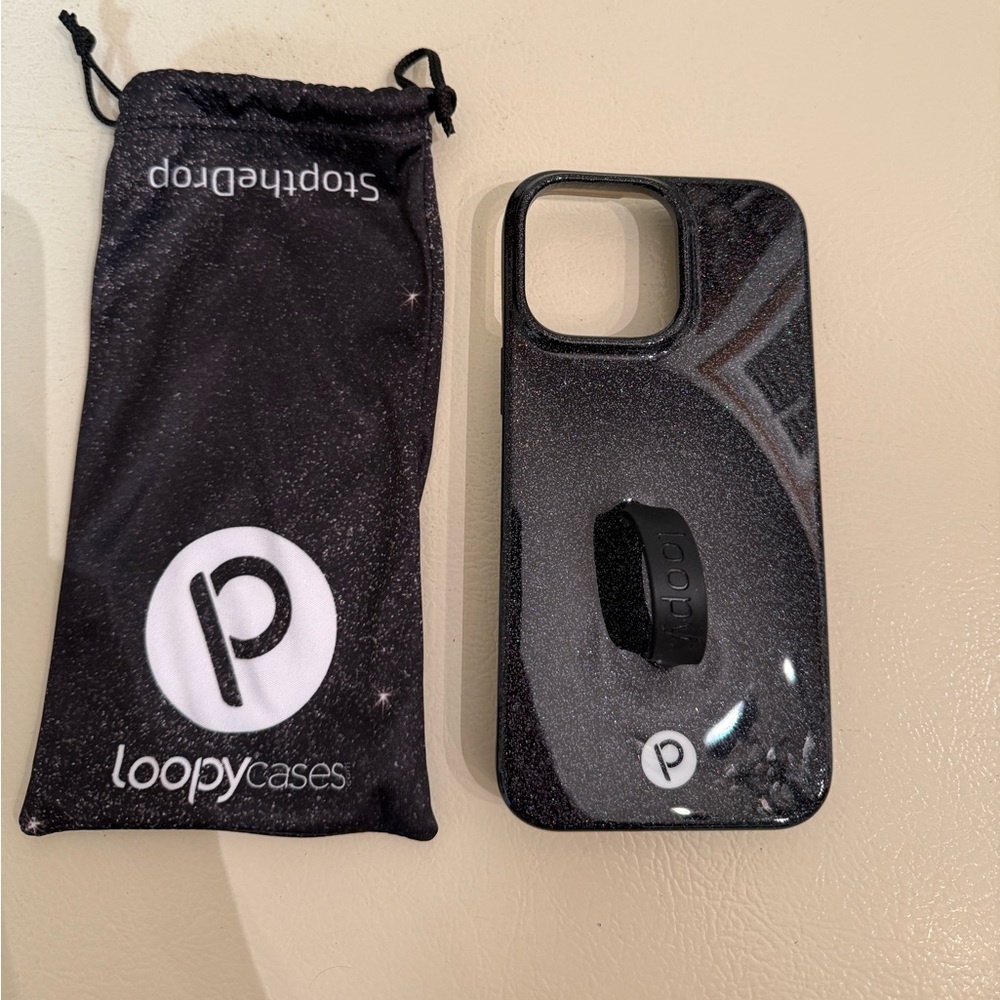 Loopy Case IPhone 15 Pro Max-Sparkle Black